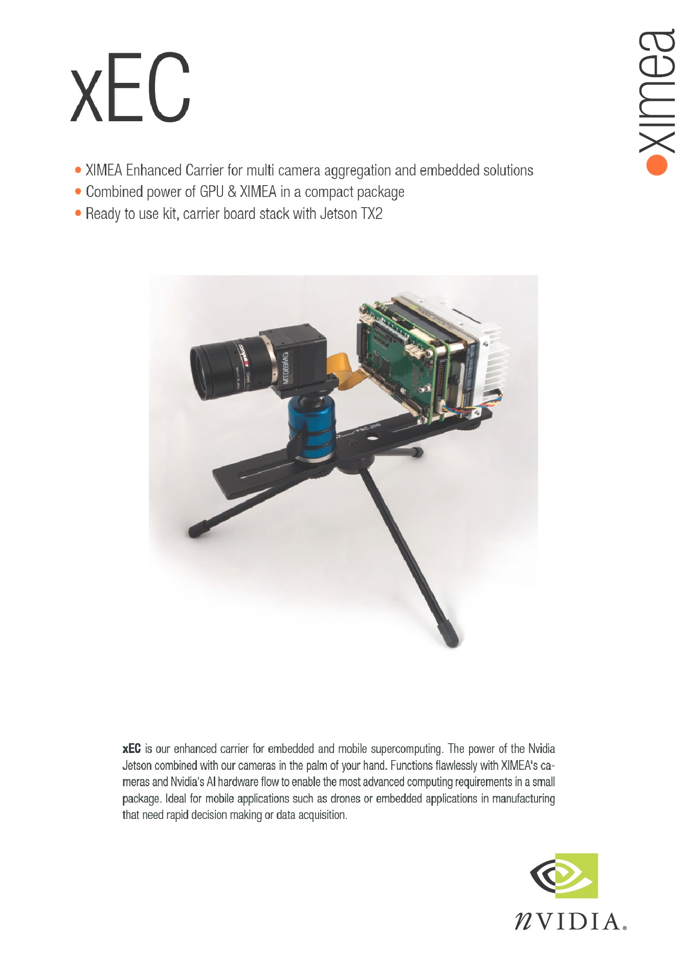 carrier board xec2 nvidia jetson tx2 flyer